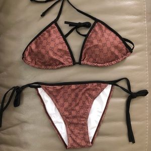 Brown Monogram Bikini